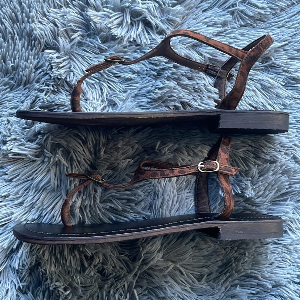 Free People ‘Alina’ Leopard Sandals - Picture 6 of 14